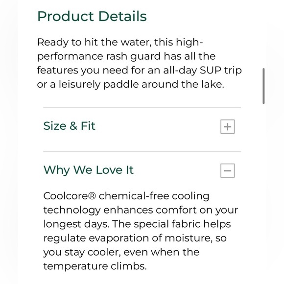 L.L. Bean Men’s Swift River Cooling Rash Guard Top - Picture 13 of 14